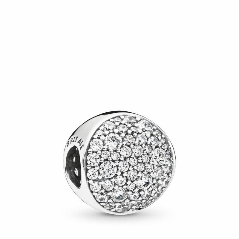 Pandora Pavé Sphere Charm - Sterling Silver/Cubic Zirconia - Canada | MX3771RY